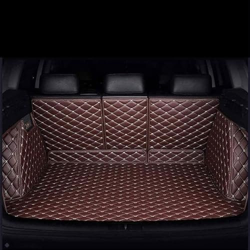 MNHCAC Coche Cuero Alfombrillas Maletero para Fiat 500/500C/500E/Abarth 500 2007-2020 2021 2022,Bandeja Forro AlfombraAnti Deslizante Impermeable Tronco Alfombra Protector Accesorios,A