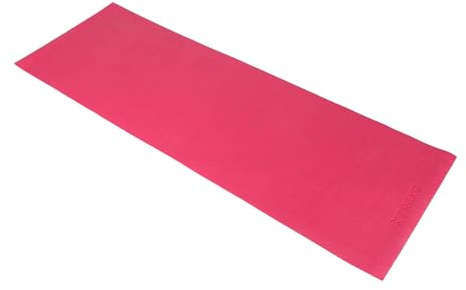 XTREXO 4 mm dicke Gymnastikmatte in Rosa, Maße 173x61 cm Fitnessmatte mit rutschfester Oberfläche Aus PVC, nimmt weder Schweiß noch Schmutz auf Sehr leicht Hervorragend für Yoga (Rosa, 4mm)