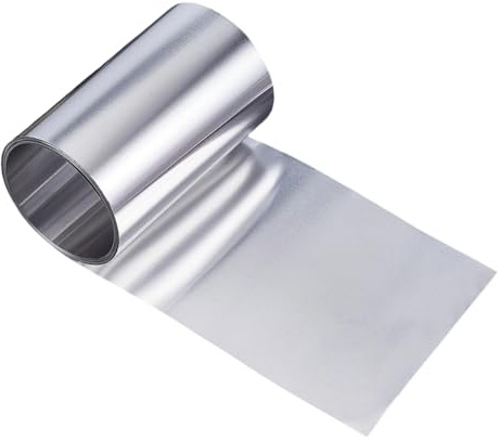 PH PandaHall Aluminum Flashing Roll 16.4ft x 6in Metal Roofing Panels 0.2mm Thick Aluminum Sheet Roll for Roofing Shingles Windows Doors Sealing Outdoor Gardens DIY Projects Decoration