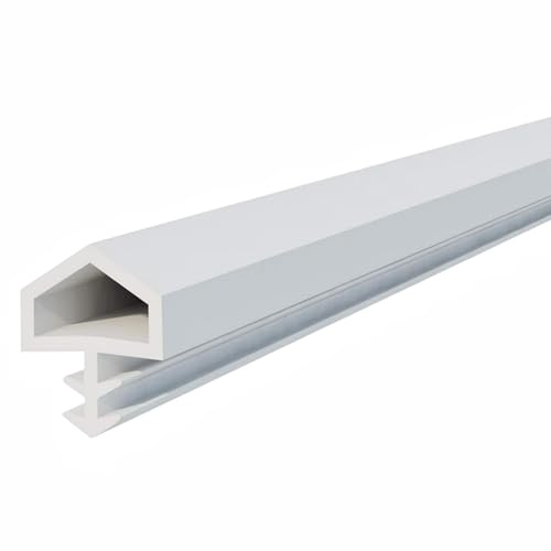 15M Fensterdichtung - 4mm Türdichtung Gummi Dichtungsband Zugluftstopper für Türen, Türdichtungsstreifen Kann Zugeschnitten Werden,Wirksamer Windschutz/Schallschutz/Wärme/Kälte/Insekten (Weiß)