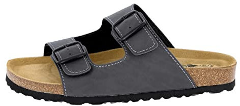 Lico BIOLINE MAN SOFT Herren Pantoletten, Anthrazit, 42 EU