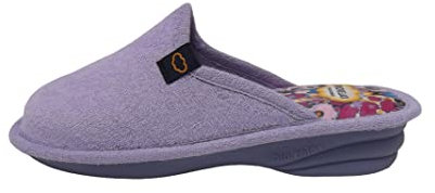 Biorelax Zapatillas de estar por casa/De Mujer Primavera-Verano/Mod. Cuña 3 cms/Color Lila/Talla 41