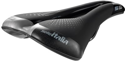 Selle Italia - Damen Stadtfahrradsattel S 5 Lady Superflow, FeC Alloy Ø7, Soft-Tek-Sattel, Ultra Comfort Gel, strapazierfähig, reflektierendes Band, hohe Sichtbarkeit, ergonomisch geformt