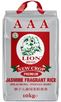 Lion Head Jasmine Fragrant Rice AAA 10kg