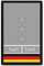 Copytec Rank Patch Polizei Dienstgrad zum Personalisieren gestalten 9,8x6cm #35433, Farbe:Grau