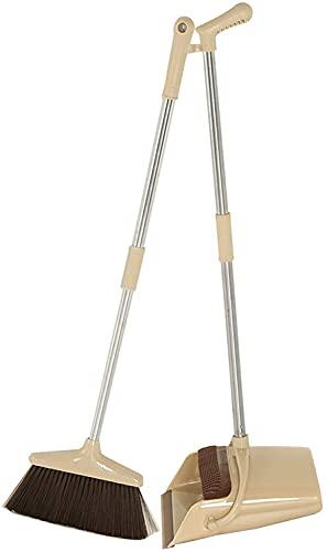 DHOUTDOORS Kehrset Classic mit Stiel und Offener Schaufel Softgriff Kehrgarnitur für die Küche Zuhause Büro Fußboden Reinigung