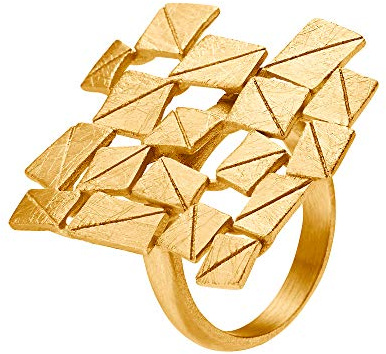Heideman Ring Damen Partis Edelstahl matt | Zeitloser Ring für Frauen in Silber oder Gold, stapelbar im Alltag - hautfreundlich, als Geschenk zum Jahrestag.