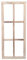 UNUS - Finestra decorativa/per foto in legno, cornice di finestra in design vintage, rettangolare, 76 x 32 x 2 cm