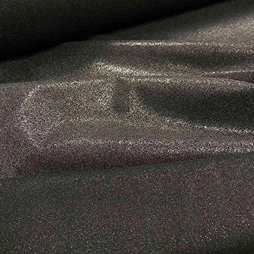 Kt KILOtela - Entretela Tejida por Metro - Termoadhesiva a una Cara - 100% algodón, certificada por Oeko-Tex Standard 100 - Fina, 102 gr/m² | Negro, Fusible 1 Cara