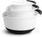 Spring Chef - Mixing Bowls with Soft Grip Handles, Prep Bowls for Baking and Cooking, Mixing Bowl with Pour Spout and Non-skid Bottom, Set of 3, White
