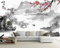 MUMUWUSG 3D-Vlies Fototapete Grau Berge Äste Landschaft 3D Fototapete Moderne Wanddeko Wandbilder Moderne Wand Tapete Wohnzimmer Schlafzimmer Büro Flur Dekoration 140X70Cm