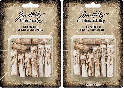 Tim Holtz idea-Ology 2021 Halloween-Tropfkerzen, 2 Packungen