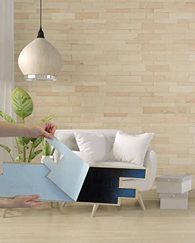 wodewa Designpaneel Wandverkleidung Holz Ahorn 3D Wandpaneele 0,096m² Holzwandverkleidung Innen Holzverkleidung Holzwand Wohnzimmer Schlafzimmer