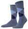 Burlington Herren Socken King M So Baumwolle gemustert 1 Paar, Blau Turquoise 6664, 46-50
