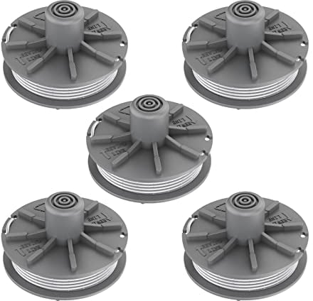 CDIYTOOL Gardena Ersatzspule, Wechselspule für Gardena 05307-20 Ersatz-Trimmerspule Turbo-Trimmer, Freischneider, 1,65 mm, 6,1 m Spulenschnur für Rasentrimmer (5)