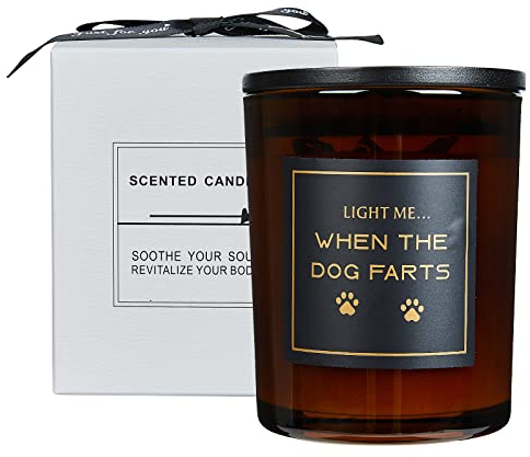 Lavender Dog Mom Gifts for Women, Funny Birthday Christmas&Thanksgiving Day Warm Gift for Dog Lovers Best Friends Girlfriend Sisters Female Coworker Relaxing Bday Presents Lavender Candle