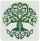 FINGERINSPIRE Keltischer Baum des Lebens Schablone 30x30cm traditionelles irisches Baumdesign Schablone waschbar wiederverwendbar DIY Kunsthandwerk Kreideschilder zum Malen Basteln Fensterwand