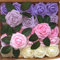 LUSSO LIA 25 pcs Decorative Artificial Flower Foam Roses with Bendable Stems for Wedding Bouquet, Anniversary, Valentine's Day, Table and Home Decoration, DIY, and Arts and Crafts (Lilac and Pink)