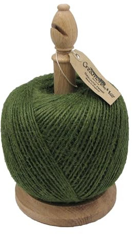 Homestead Creamore Bishop Gardening Bishop Twine Stand with cutter and 500g Jute Twine (Green Jute)