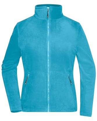 James & Nicholson Damen Microfleece Jacke - Leicht taillierte Jacke aus Anti-Pilling Microfleece | Farbe: turquoise | Grösse: 3XL