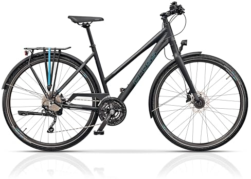 Airtracks 28 Zoll Damen Trekking Fahrrad Quest Lady Trekkingbike Shimano Deore 30 x Gang RD-T6000 SGS - Rahmenhöhen 45cm, 55cm - Modell 2024 (45cm (Körpergröße 155-170cm))