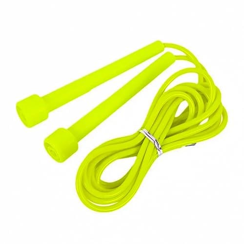 K-Mart Skipping Rope for Men & Women | Fitness Jump Rope for adults | Ergonomic & Anti-Slip Conical Handle | Best for Workout at Home, GYM, Garden (Yellow)