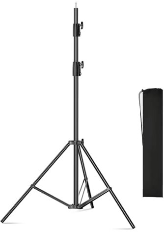 soonpho Tripod 2,6m, Tripod Light Stand for Photography, Blitz stativ mit Adapter, softbox stativ, Flash Stand