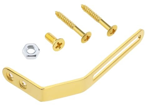 Jazz Guitar Support Bracket with Screws Nut Bolt Compatible with Archtop Jazz Hollowbody Guitar Pickguard Bracket Mounting