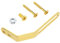 Jazz Guitar Support Bracket with Screws Nut Bolt Compatible with Archtop Jazz Hollowbody Guitar Pickguard Bracket Mounting