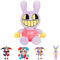 LUKIUP The Digital Circus Plush, 26 cm Jax and Pomni Amazing Jax Kuscheltier, Osterhase Plüschtier, Zirkus Plushie Ostern Weihnachts Valentinstag Geburtstagsgeschenke für Kinder Jungen Mädchen