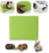 NEO SOLVO Dickes Fleecekissen für Meerschweinchen und Hasen - saugfähige Fleeceseite - weiche und frische weiße Seite - Grün - 30x26 cm