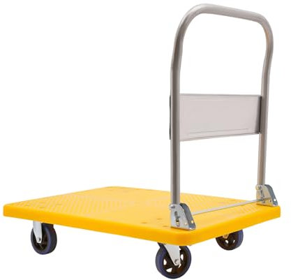vinnyooc Chariot de transport industriel - Pliable - Chariot à main - Chariot portable - Plateforme - Charge maximale : 300 kg - Avec roulettes - Fonction antidérapante, KN4Y-0012