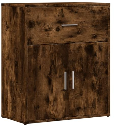 vidaXL Sideboard, Kommode mit Stauraum, Beistellschrank für Wohnzimmer Küche Flur, Anrichte Schrank Highboard, Modern, Räuchereiche Holzwerkstoff