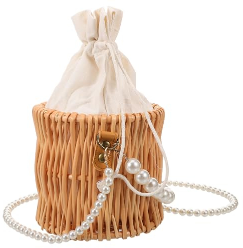 OATIPHO Damen Handtaschen Handtaschen Tasche Korbhandtasche für Frauen Korbtasche für Hochzeit Lässige Kettentasche Freizeittasche Elegant und Vielseitig für Reisen