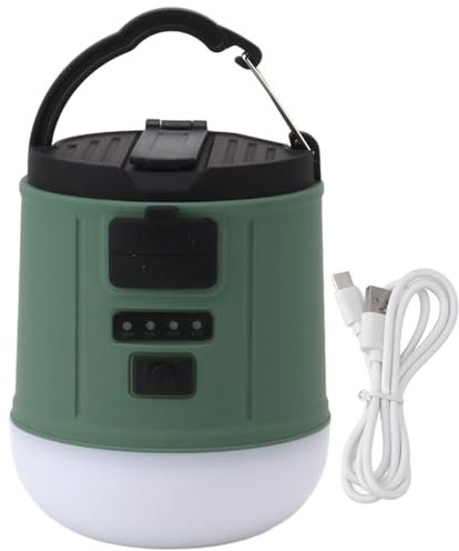 Linterna LED para Acampar con Batería, Luz Portátil de Litio para Tienda de Campaña, Manivela para USB, Modos, Cargador de Luz para Acampar para Caminatas Al Aire Libre
