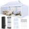 COBIZI Pop Up Gazebo 3mx6m with 4 Removable Sidewalls Waterproof UPF50+ Protection Marquee Gazebo for Parties Commercial Weddings Gazebo with Carry Bag, White