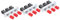 QUARKZMAN 3Pcs 50MA DC 30V 6 Broches 3 Positions Soudage DPST Bouton-Poussoir Interrupteur d'alimentation avec Capuchon Type Piano