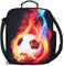 TOWEAR Bolsa de almuerzo aislada para la escuela, trabajo, picnic, fútbol, deporte, lonchera de mano (football006)