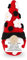Marienkäfer-Zwerge, Gnome Häkeln Positiver Gnome Gestrickter Gnome Positive Gestrickte Mini-Puppe Häkelpuppe Emotionale Unterstützung für Motivierendes Geschenk Partydekoration(Rot)