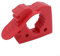 Eawfgtuw Morsetto di fissaggio rapido in gomma per tubi da 3-4 cm, resistente ai raggi UV per pale, asce, tubi, attrezzi da pesca, torce, SUV, fuoristrada, rimorchi, barche, confezione da 4 (rosso)