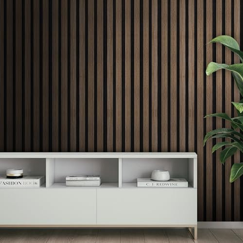 ACWP002 Walnut Acoustic Panel Wall Internal Slatted 3D Wood