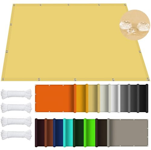 Tenda parasole da 2 x 4 m, resistente, resistente agli strappi, per cortile, piscina, prato, sabbia, soluzione ombreggiante per esterni