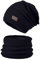 Generisch Mütze Damen，Strickmützen für Damen，mütze Damen Herbst，Damenschal und Mütze 2-teiliges Set，Fellmütze Damen,Pelzmütze Damen Mütze Mit Ohrenklappen, Fliegermützen Damen Beanie Herren