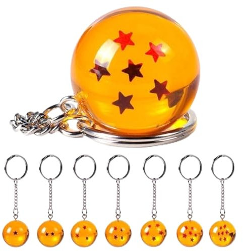 FAMU Land LLavero Dragon Ball Geschenke Geburtstag Kinder Schule Details Dragon Ball Gastgeschenke Weihnachten Jahrestag Kommunion Kinderparty Keychain, gold, 2,7 cm
