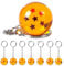 FAMU Land LLavero Dragon Ball Geschenke Geburtstag Kinder Schule Details Dragon Ball Gastgeschenke Weihnachten Jahrestag Kommunion Kinderparty Keychain, gold, 2,7 cm