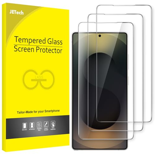 JETech Protector Pantalla para Samsung Galaxy S25 Ultra, 3 Unidades | HD Claro, Compatible con Face ID, Cristal Vidrio Templado Anti-Arañazos