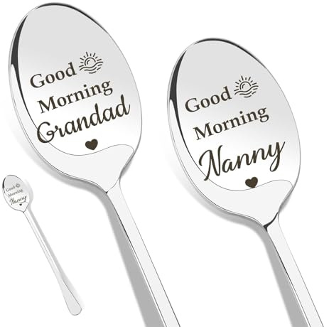 Grandad Gifts,Nanny Gifts,Nanny Birthday Gifts,Christmas Grandad Gifts,Stocking Fillers for Grandad,Grandad Gifts from Grandchildren,Presents for Grandad,Spoon Gifts for Grandparents
