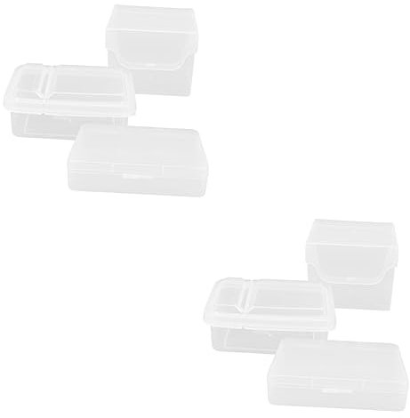 TEHAUX 6stücke Teiliges Großer Kartenaufbewahrungsbox Multifunktionaler Organizer Für Postkarten Spielkarten Und Transparente Behälter Mit Verschluss Für Zuhause Und Büro