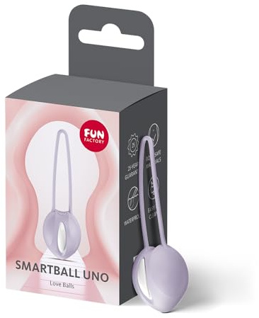 Fun Factory Smartball Uno | Liebeskugel & Beckenbodentrainer für Frauen | ideal für Anfänger | Training & Stimulation | Silikon mit Rückholbändchen
