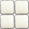 Bestlivings 4er Pack Lammflor Stuhlkissen Sitzkissen Polsterkissen 36x36 cm Auswahl: 36x36 cm Creme - beige
